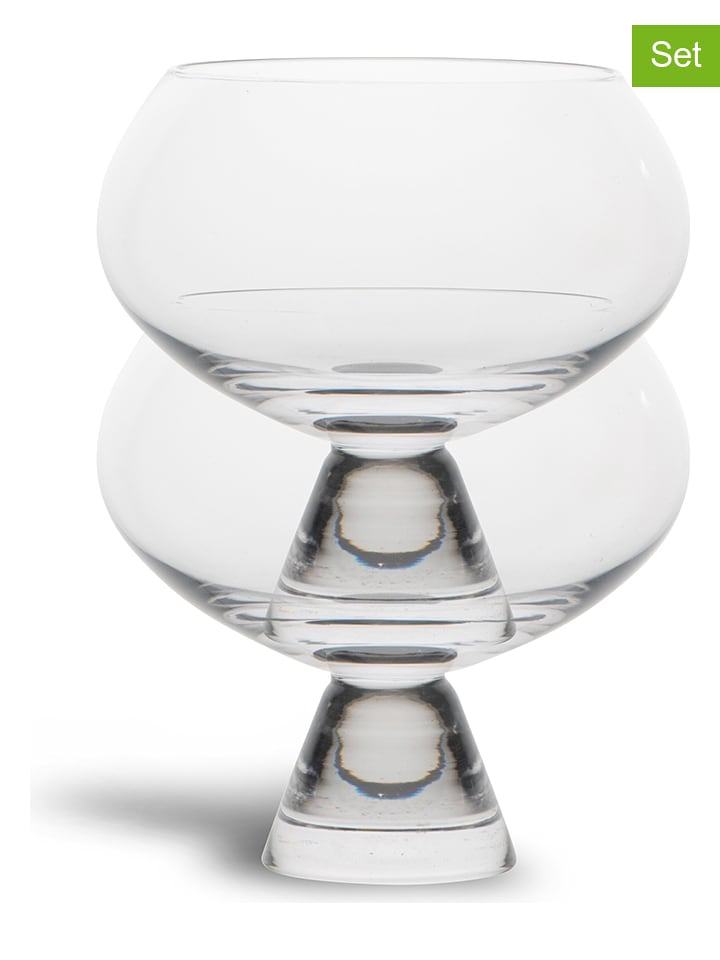 Byon 2er-Set: Gläser "Indy" in Transparent - 240 ml - onesize