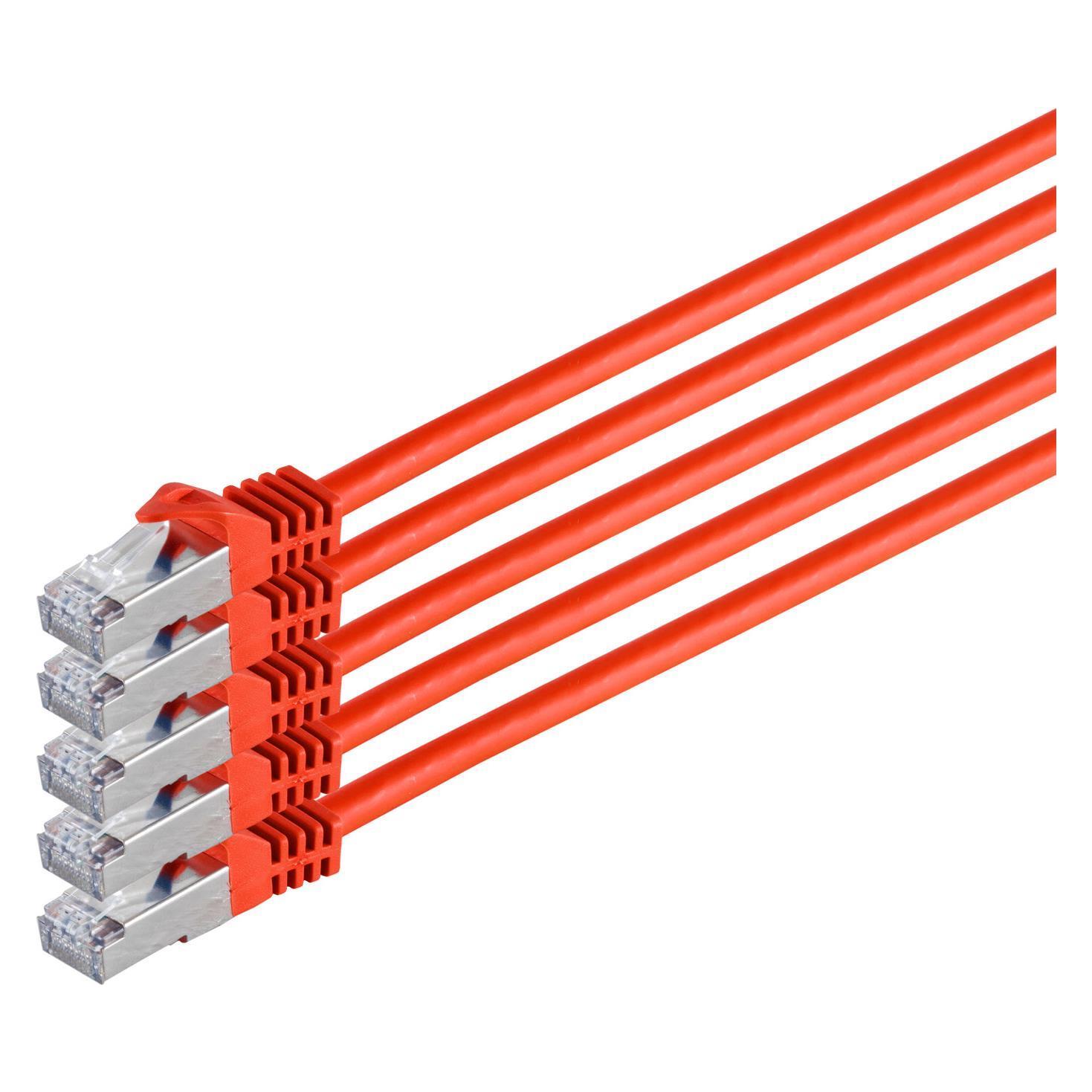 S-Conn RJ45-RJ45 m-m (S/FTP, CAT7, 0.25 m) (75511-0.25R-SET5)