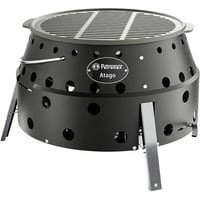 Holzkohlegrill Atago Black Edition schwarz/edelstahl, Ø 34cm