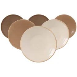 DESSERTTELLER Sahara braun ø 20,5 cm 6er Set