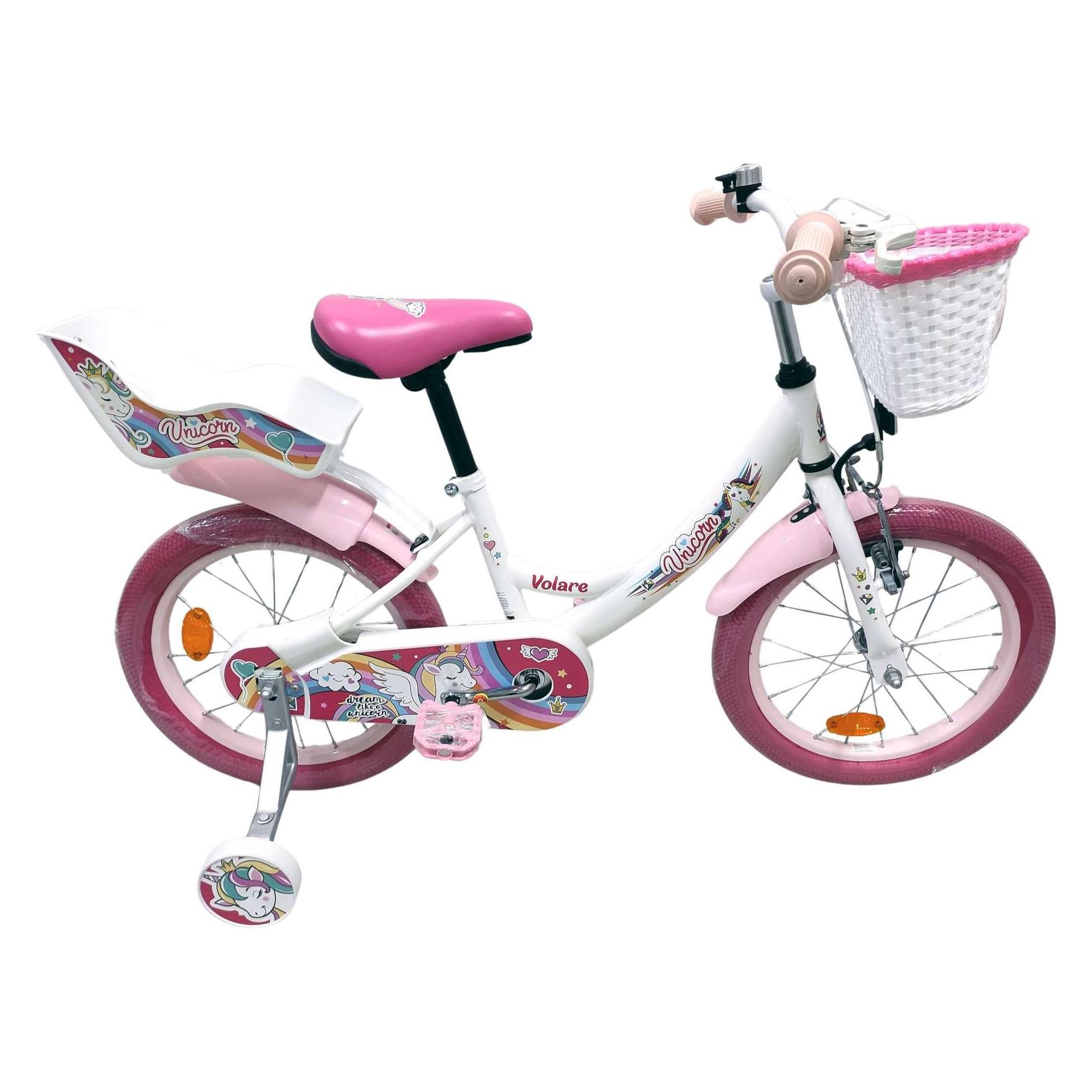 Volare - Children's Bicycle 16 - Unicorn White (61678) (16") (61678)