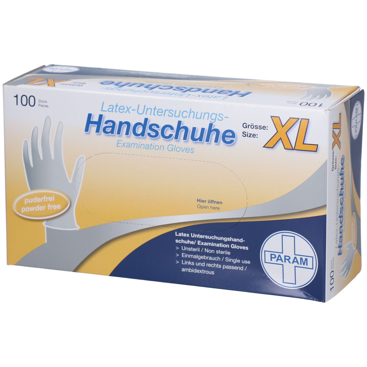 Handschuhe Einmal Latex puderfrei XL 100 St