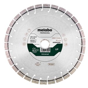 Metabo Trennscheibe Universal Professional UP, Bohrung 22,23mm, Diamanttrennscheibe, für Beton & Stein, 230 x 2,6 mm