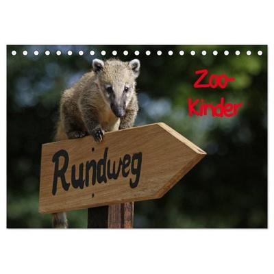 Zoo-Kinder (Tischkalender 2027 DIN A5 quer), CALVENDO Monatskalender