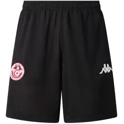 Kappa, Herren, Sporthose, Short Third Tunisie Mixiozip Pro 2023 (S), Schwarz