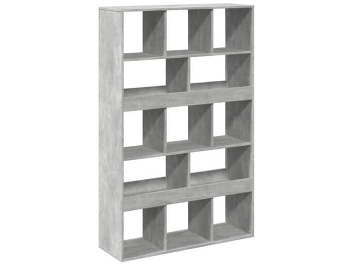 HKTMGDNG Standregal Betongrau 100x33x156,5 cm Holzwerkstoff mit 13 Fächern Vielseitiges Raumteiler Regal fürs Wohnzimmer und Schlafzimmer mit 13 geräumigen Fächern für Ordnung.