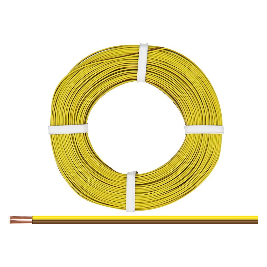 Donau Elektronik 250-38-25 Litze 2 x 0.50 mm² Gelb, Braun 25 m (25 m) (250-38-25)