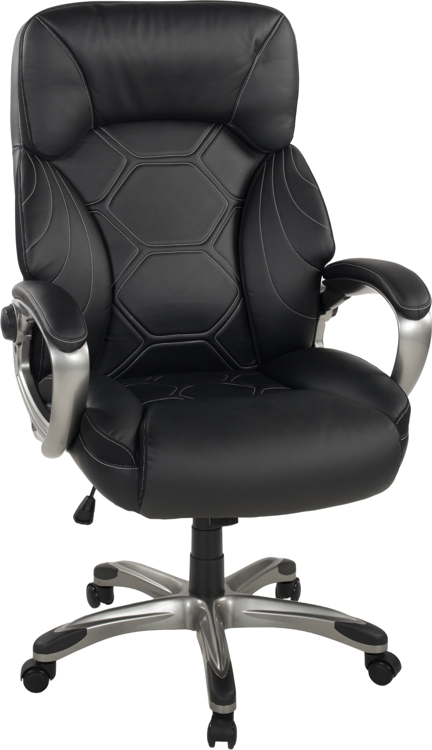 Chefsessel DUO COLLECTION "Chefsessel Jesse XXL", schwarz (schwarz, anthrazit, schwarz), B:74cm H:126cm T:72cm, 70% Polyurethane, 25% Polyester, 5% sonstige Fasern, Stühle, Chefsessel, Sitzhöhenverstellung, Wippmechanik, bis 150 kg belastbar schwarz, anth