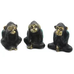 Set of 3 - See No Evil etc - Monkeys