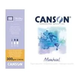 Canson, Heft + Block, Aquarellblock "Montval", 400 x 500 mm, 12 Blatt (400 x 500 mm)