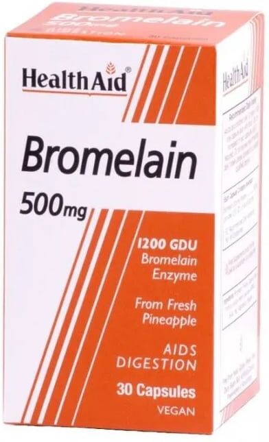 Health Aid Bromelina 500mg 30 VCaps