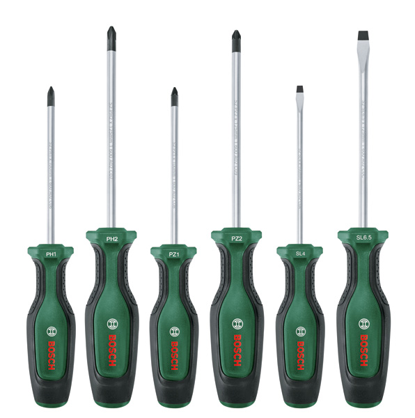 Bosch Handwerkzeuge Schraubendreher-Set, 6-teilig 1 600 A02 BX7