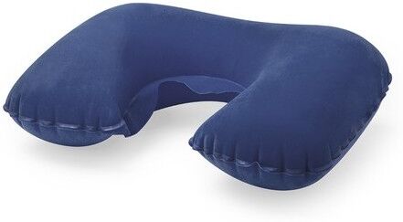 Coussin personnalisé cale-nuque Traveller microfibre bleu