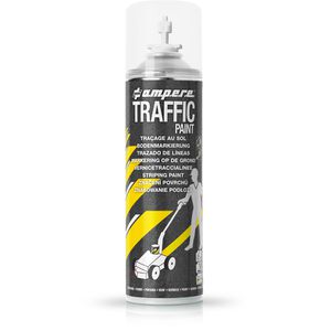 AMPERE 10602 Markierungsspray Traffic Paint, weiß, Langzeit, 500 ml