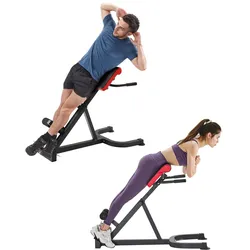 VEVOR römischer Stuhl Hyperextensionsbank 136 kg belastbare verstellbare Extensionsmaschine, Multifunktions-Trainingsgerät für Bauchmuskeltraining, Fitness-Hantelbank für das Heim-Fitnessstudio