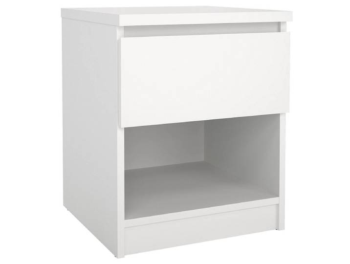Nachttisch NAIA 1 Schublade 40.4x40x49.5cm weiss matt