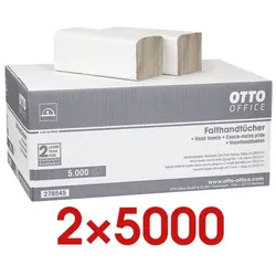 OTTO Office Budget 2x 5000 Papierhandtücher weiß, 25 cm