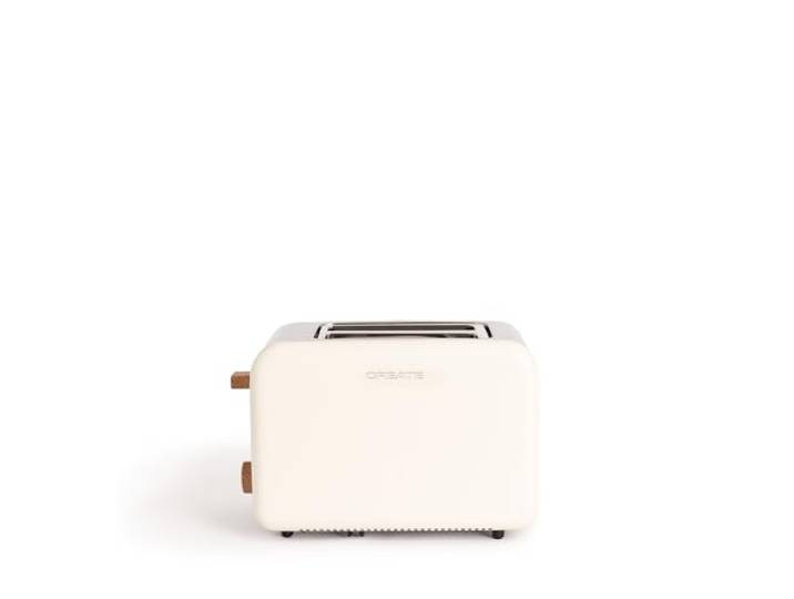 CREATE/TOAST RETRO/Broodrooster voor brede schijven wit / 850 W, tablet, thermostaat, 6 standen