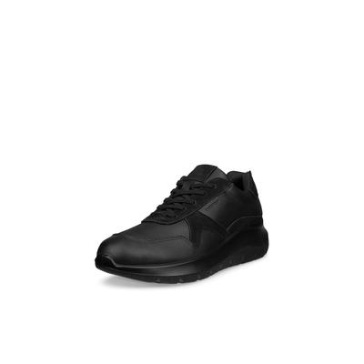 Sneaker ECCO "ECCO VALERIE", Damen, Gr. 36, schwarz, Leder, Schuhe Sneaker, Schnürschuh, Halbschuh mit waterproof-Ausstattung