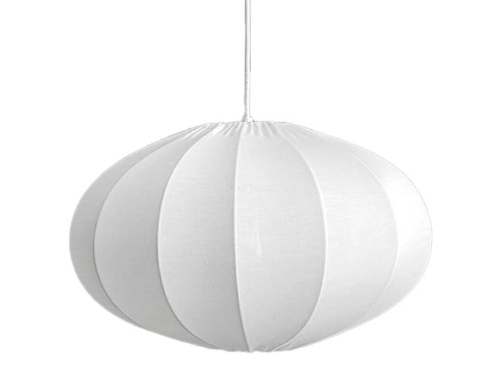 Suspension en métal et coton blanc 42x42x23cm
