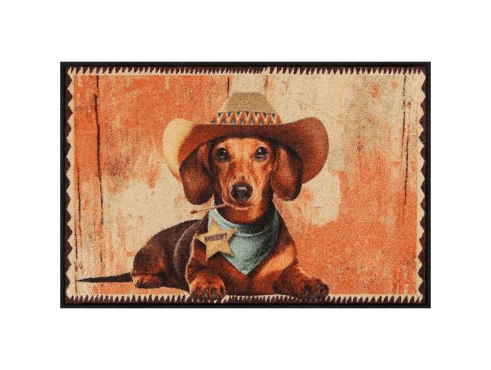 Türvorlage Deputy mit Hunde-Motiv 50x75 cm