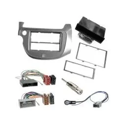 Autoradio 1-DIN 2-DIN Einbaurahmen Radioblende+Adapter Einbauset Honda Jazz a...
