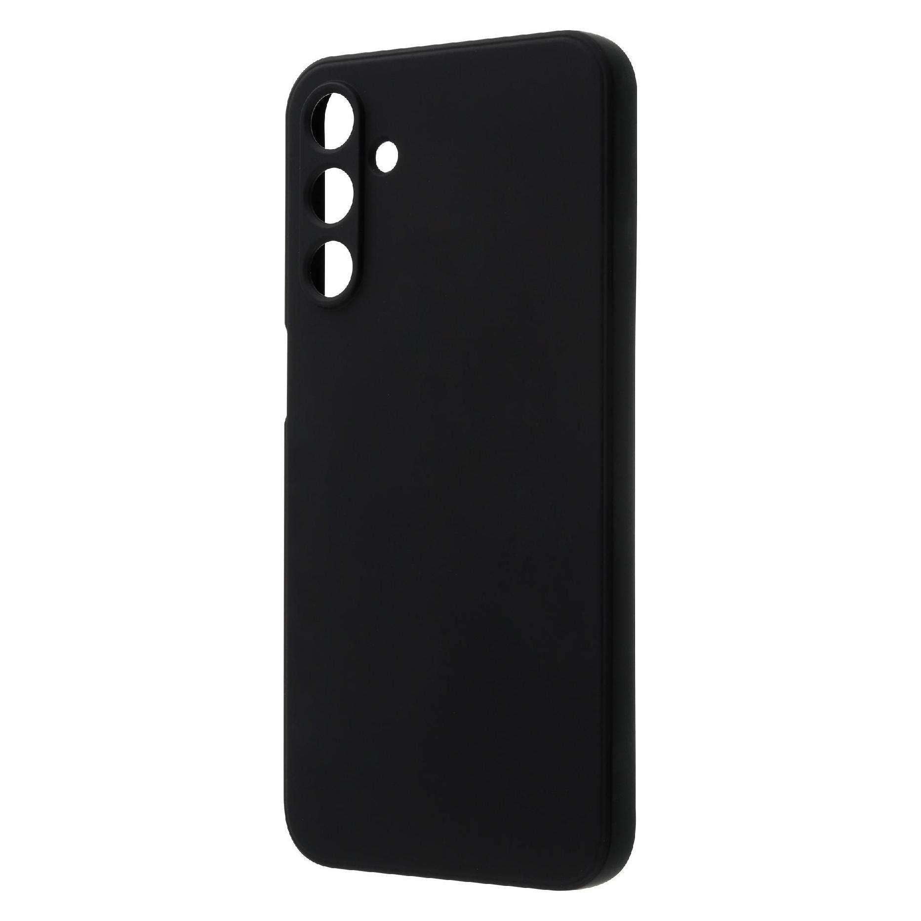 Wave Soft Touch Silikonisuoja, Samsung Galaxy A15, Musta (Samsung Galaxy A15 5G) (WAVE-STSC-SS-A155G-BK)