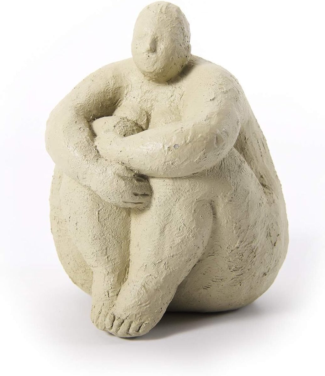 Modern Yoga Vrouw Beeldje voor Woondecoratie - 18 cm