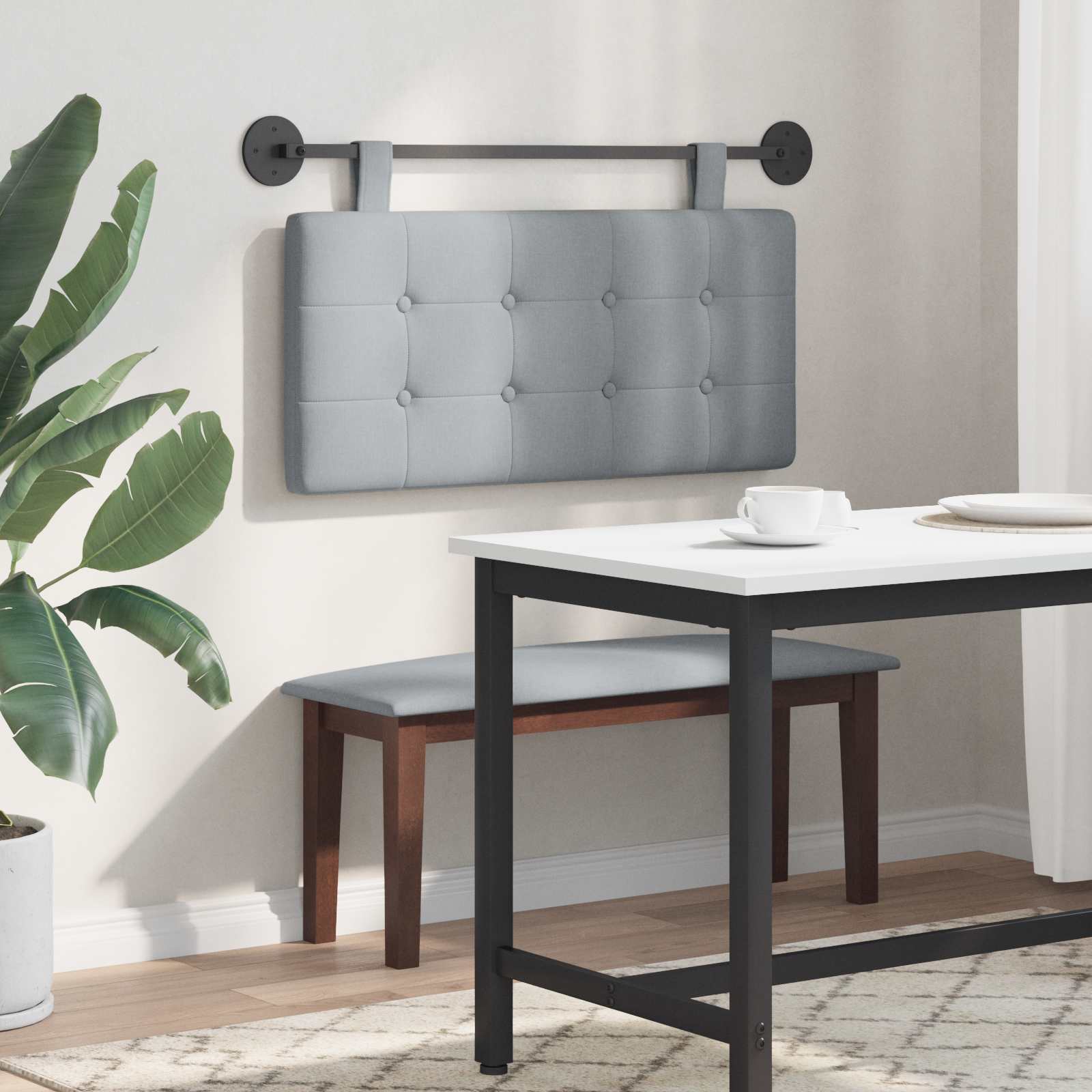 vidaXL Tête de lit suspendue tissu