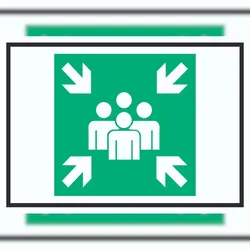 HB-Druck Sammelstelle Symbol Schild A6 (105x148mm)