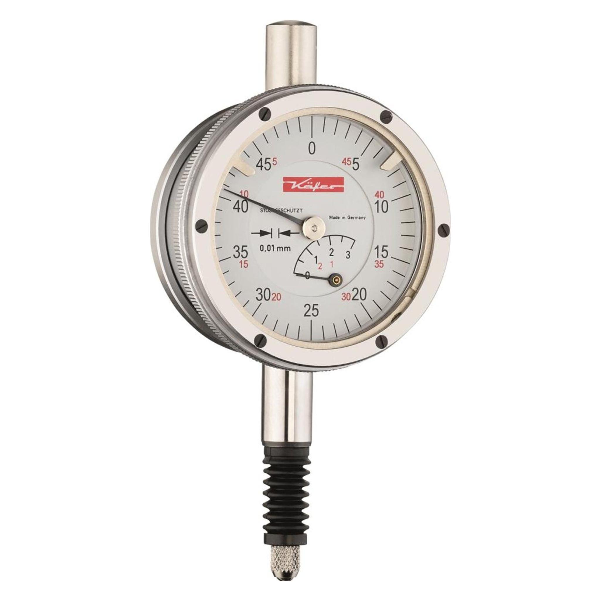 Käfer Messuhr FM1000 SW 1 mm Ablesung 0,001 mm mit Stossschutz (10129)