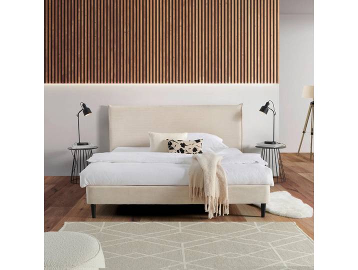 Livetastic Polsterbett, Weiß, Kunststoff, Kiefer, vollmassiv,vollmassiv, Sperrholz, 180x200 cm, Bsci, Schlafzimmer, Betten, Polsterbetten