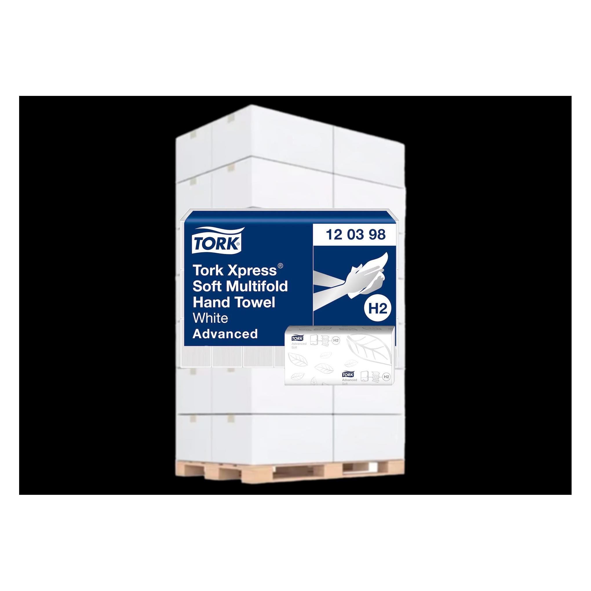 Essity Handtuch Tork Xpress 2-lagig,Advanced Qual.weiß L85xB212ca.mm 3780 Tücher/VE (21x) (120398)