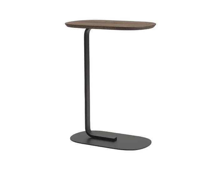 Muuto Table d appoint Relate H: 73,5 cm Smoked oak-Black'