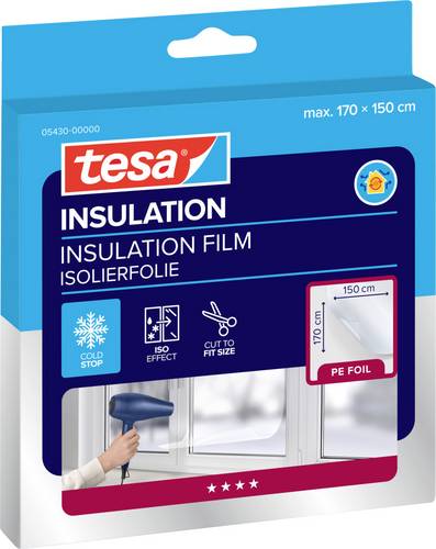 tesa THERMO COVER 05430-00000-01 Isolierfolie tesamoll Transparent (L x B) 1.7 m x 1.5 m 1 St.