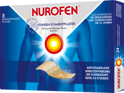 Reckitt Benckiser Deutschland GmbH NUROFEN 24-Stunden Schmerzpflaster 200 mg 8 St 07045715