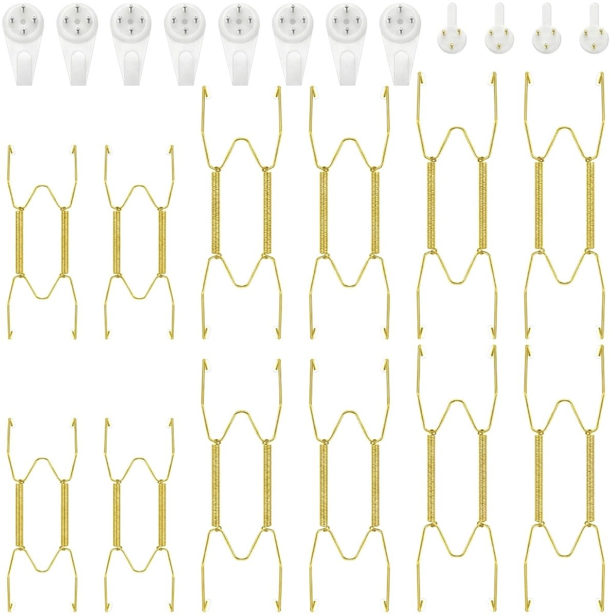 Omgoods 12 stuks onzichtbare bordenhangers van RVS