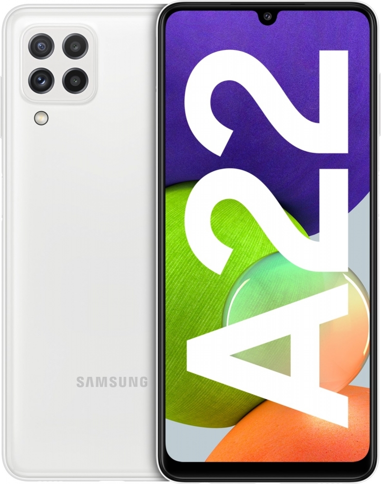 Samsung Galaxy A22 SM-A225F, 16,3 cm (6.4"), 1600 x 720 Pixel, 4 GB, 64 GB, 48 MP, Weiß
