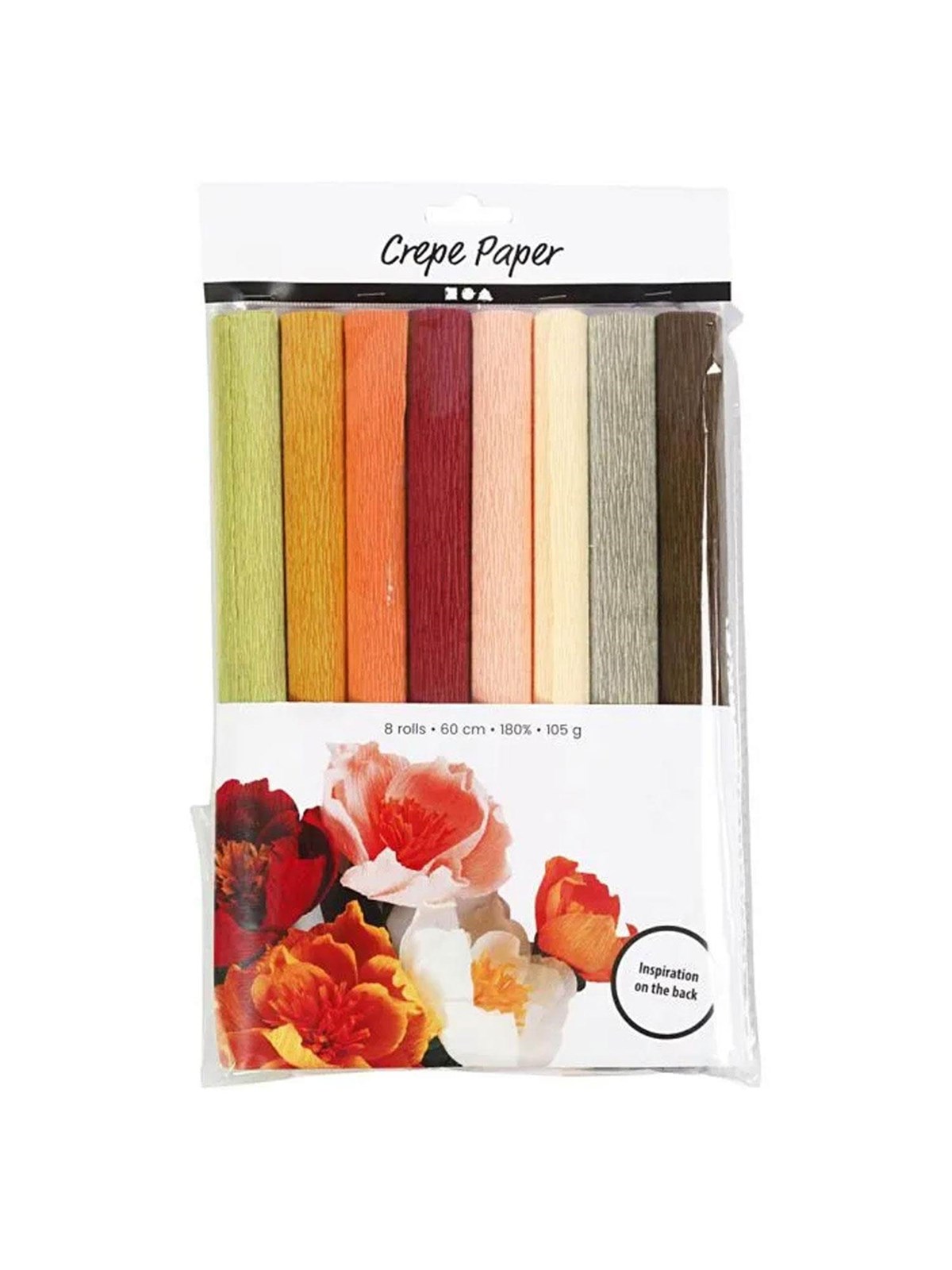 Creativ Company Crepe Paper Pastel Colors 8 Sheets