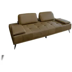 KAWOLA Sofa WIOLO Schlafsofa Daybed Leder camel