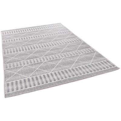 Teppich TOM TAILOR HOME "Funky Outdoor Geometric", beige (natur), B:160cm H:5mm L:235cm, Polypropylen (PP), Teppiche, Teppich, Flachgewebe, modernes Rauten Design, Outdoor geeignet, Wohnzimmer