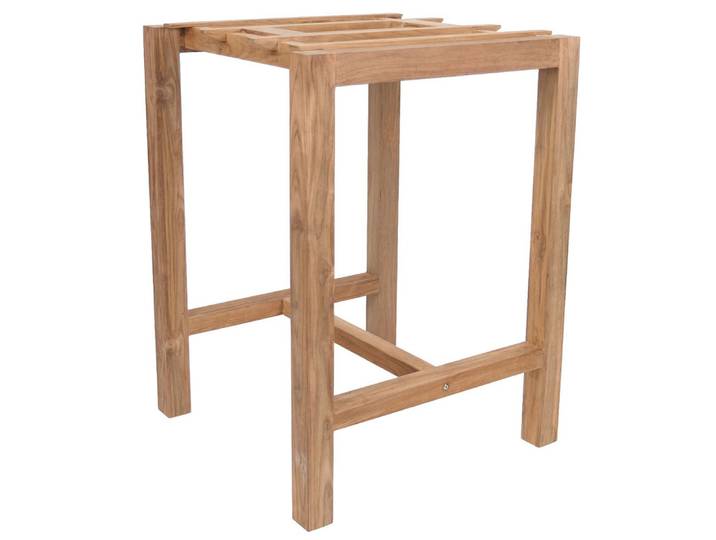 Stern Bartischgestell Theo Teak für Tischplatte 80x80 cm