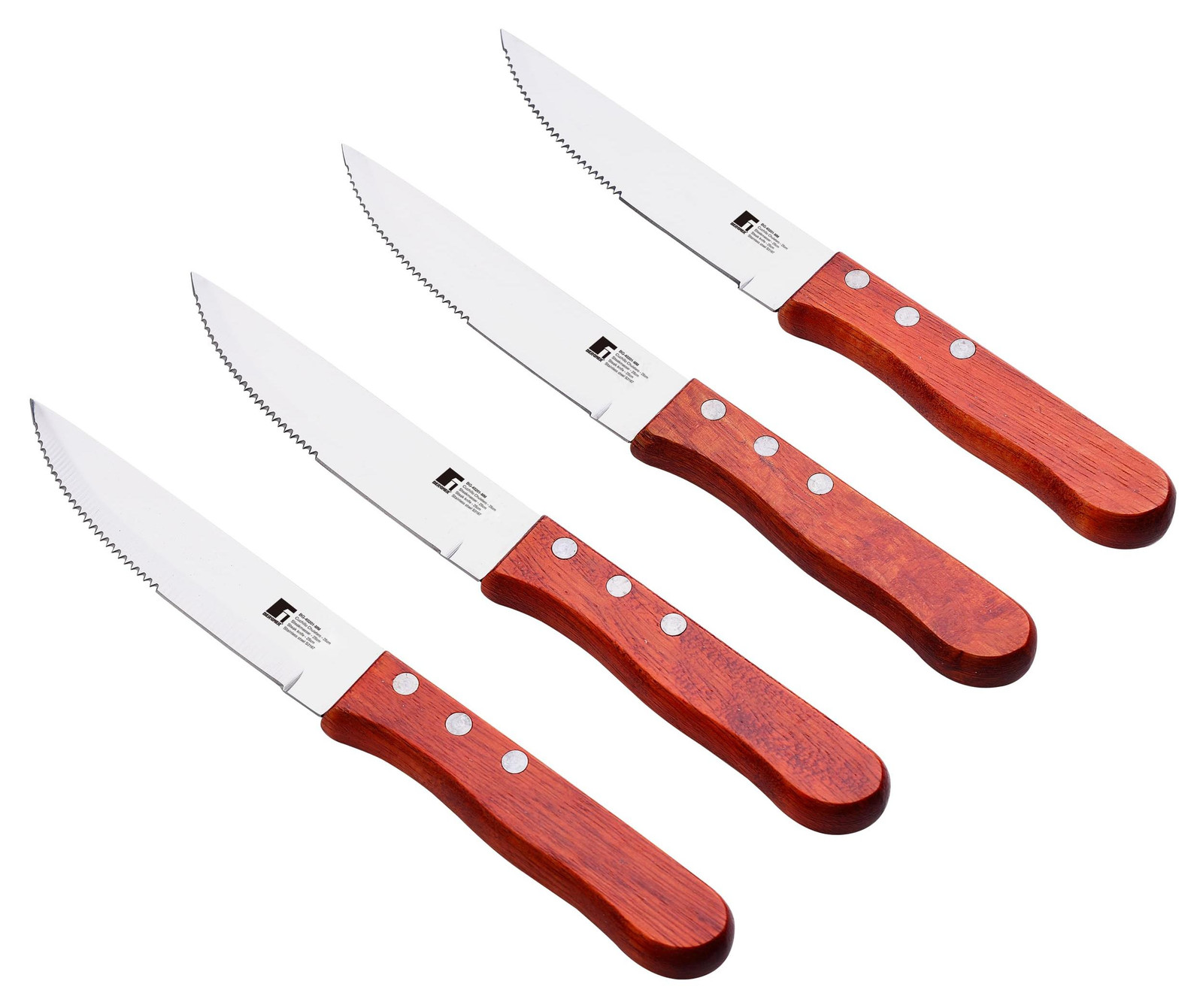 Dripio Steakmes set van 4 stuks, roestvrij staal, 25 cm