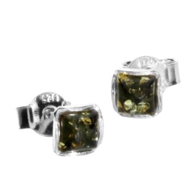 Paar Ohrstecker OSTSEE-SCHMUCK "Ostsee-Schmuck Ohrstecker Classic 4x4 mm", weiß, Ohrringe, Damen, 5 x 5mm, Silber 925 (Sterlingsilber)