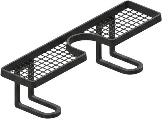 WAN Kraan Opbergplank Zwart - Afdruiprek voor Keukenorganisatie - 50 cm Lengte