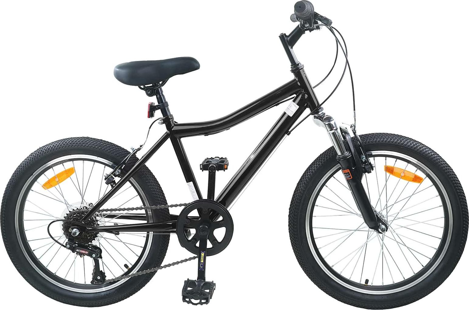 Kinderfahrrad 24 Zoll 6-Speed für 8-12 Jahre alt Schwarz