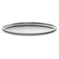 Alessi Pleats rundes Tablett aus Edelstahl 23cm