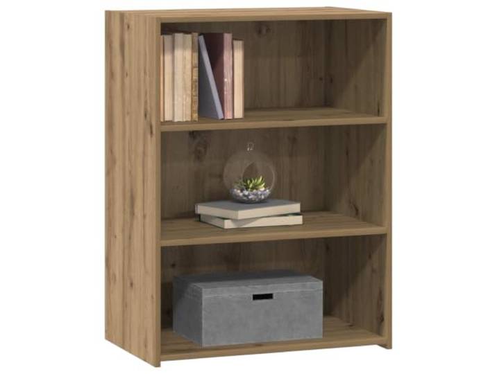 Sideboard Artisan-Eiche Holzwerkstoff 70x41x93 cm mit Regalen Rechteckige Form, Brett-Regale aus MDF und Spanplatte, vielseitig nutzbar, einfache Reinigung, modernes Design
