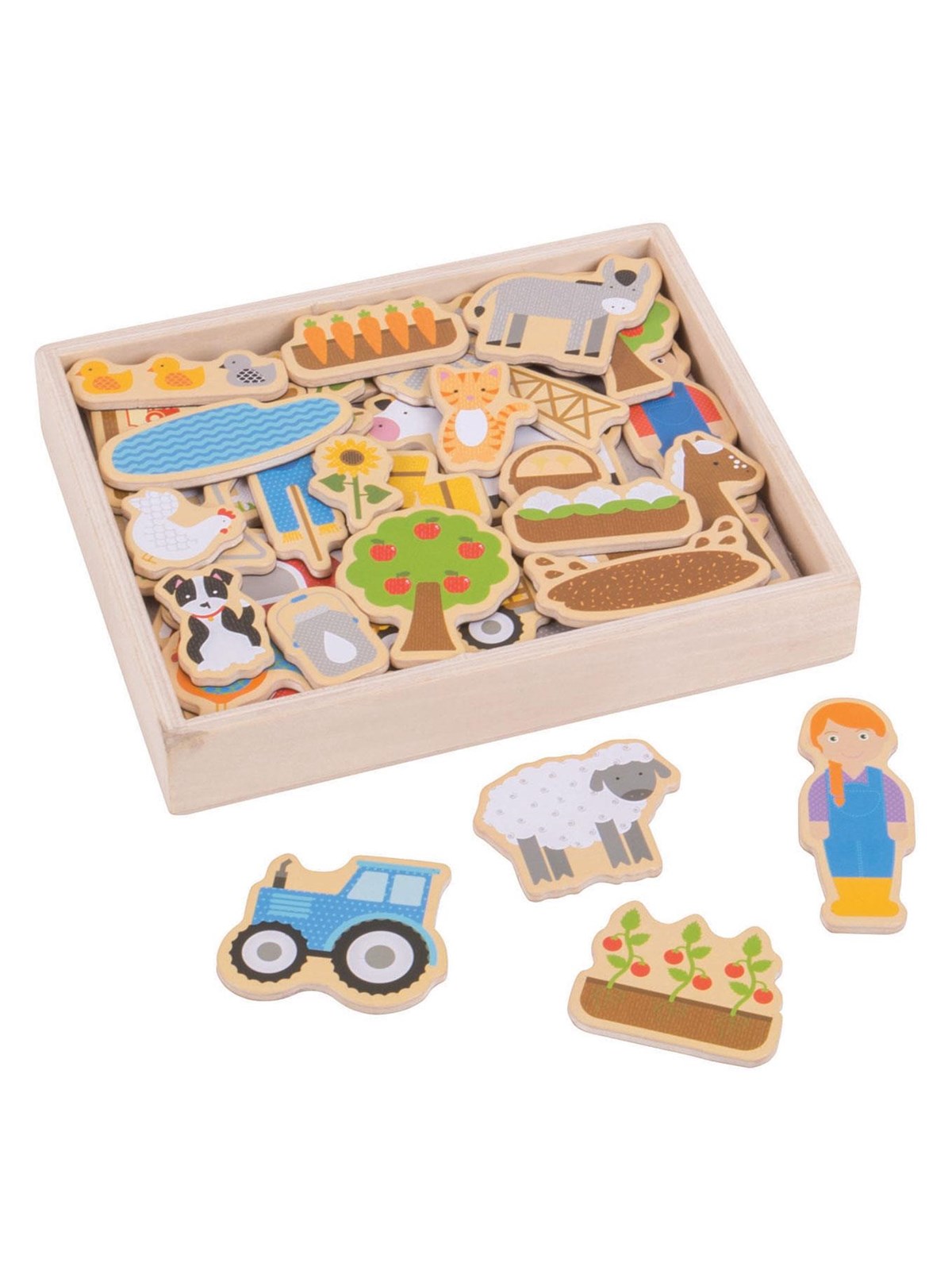 Bigjigs Farm Magnets 35 pcs.