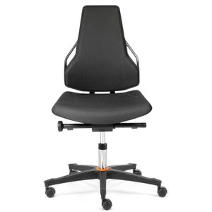 Dauphin Arbeitsstuhl Industrie Tec identity, IS 2023, schwarz, mit Rollen, PU-Schaum, bis 150 kg